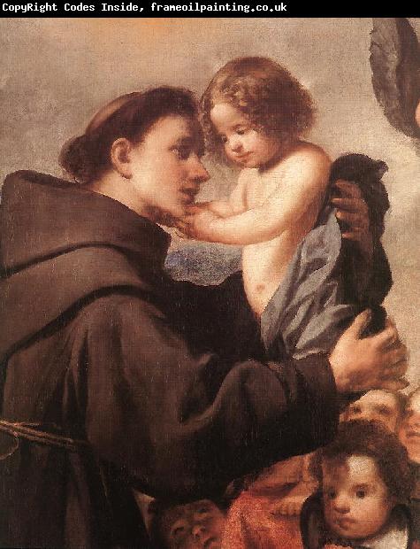 PEREDA, Antonio de St Anthony of Padua with Christ Child (detail) wsg